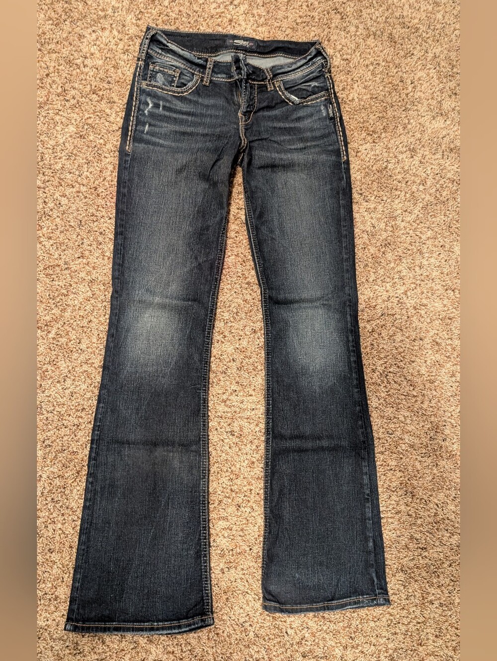 Silver Suki Bootcut Jeans 27x33
